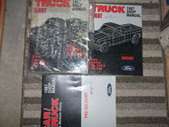 1987 Ford F-150 250 350 Bronco Truck Service Shop Repair Manual Set DEALERSHIP