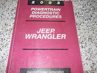 2003 Jeep Wrangler Powertrain Diagnostic Service Manual