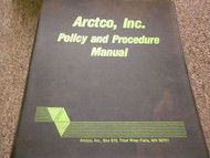 1986 88 89 Arctic Cat Policy and Procedure Manual FACTORY OEM BOOK 86 88 89