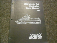 1988 Arctic Cat Jag Illustrated Service Parts Catalog Manual FACTORY OEM