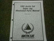 1991 Arctic Cat Super Jag Illustrated Service Parts Catalog Manual FACTORY OEM
