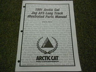 1991 Arctic Cat Jag AFS Long Track Illustrated Service Parts Catalog Manual OEM