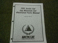 1991 Arctic Cat Jag Mountain Cat Illustrated Service Parts Catalog Manual OEM