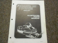1978 Arctic Cat Panther Illustrated Service Parts Catalog Manual FACTORY OEM