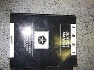 1991 Chrysler Dodge FWD Van Wagon Service Shop Repair Workshop Manual OEM 1991