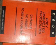 2000 CHRYSLER TOWN & COUNTRY BODY Diagnostic Service Shop Repair Manual