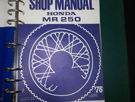 1975 HONDA MR250 MR 250 Service Shop Repair Manual BRAND NEW 75 HONDA