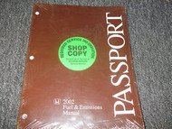 2002 HONDA PASSPORT FUEL & EMISSIONS Service Shop Repair Manual FACTORY 2002