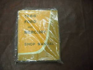 1966 Ford Mercury Car Service Shop Repair Manual Origin