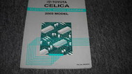 2003 Toyota CELICA Electrical Wiring Diagram Service Shop Repair Manual EWD