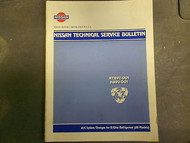 1991 Nissan Technical Service Bulletin Repair Manual AC System Change All Models