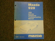 1992 Mazda 929 Cellular Telephone Troubleshooting Service Manual FACTORY OEM