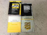 1992 TOYOTA COROLLA Service Repair Shop Manual SET W EWD + Transaxle & Collision