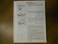 1990 Nissan Pulsar NX Service Repair Shop Manual OEM FACTORY 90 Missing Cover