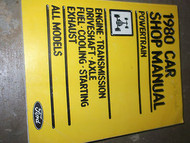 1980 LINCOLN VERSAILLES POWERTRAIN Repair Service Shop Manual DEALERSHIP OEM 80