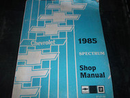 1985 CHEVY CHEVROLET SPECTRUM Service Shop Repair Manual FACTORY BOOK 1985 OEM