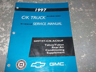 1997 GMC YUKON MODELS C/K TRUCK AC A/C Service Shop Repair Manual SUPPLEMENT
