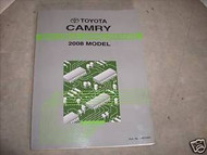 2008 Toyota Camry Electrical Wiring Diagram Service Repair Shop Manual 08 EWD