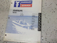 1978 Evinrude Service Shop Repair Manual 6 HP 6804 6805 OEM Boat