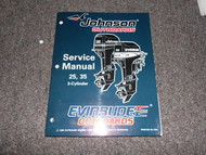 1996 Johnson Evinrude Outboards Service Manual 25 35 3-Cylinder OEM Boat 507123