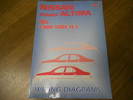1993 Nissan Stanza Altima Service Repair Shop Manual Wiring Diagram FACTORY 93