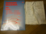 1992 Nissan Maxima Service Repair Shop Manual SET Factory Book OEM Damaged 92