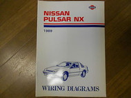 1989 Nissan Pulsar NX Wiring Diagram Service Repair Shop Manual FACTORY OEM 89