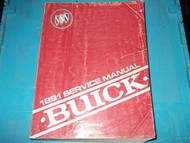 1991 Buick Reatta Riviera Service Shop Repair Manual 91 FACTORY OEM