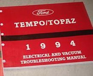 1994 MERCURY TOPAZ FORD TEMPO Electrical Wiring Diagram Service Shop Manual EVTM