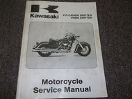 2001 Kawasaki VULCAN800 VULCAN 800 DRIFTER VN800 Service Repair Shop Manual X