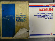 1983 Datsun Nissan Sentra Service Repair Shop Manual SET FACTORY OEM OEM 83
