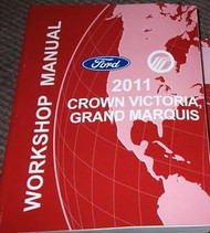 2011 MERCURY GRAND MARQUIS Service Shop Repair Manual BOOK FACTORY DEALERSHIP