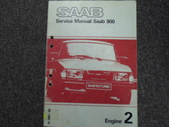 1981 1982 Saab 900 Engine 2 Service Repair Shop Manual Factory OEM BOOK