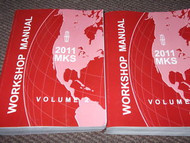 2011 Lincoln MKS Service Repair Shop Manual Set Factory DEALERSHIP 11 HUGE