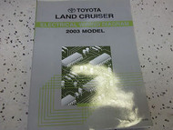 2003 Toyota LAND CRUISER Electrical Wiring Diagrams Service Shop Repair Manual