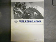 2004 Harley Davidson FXDP Police Model Service Repair Shop Supplement BOOK 04