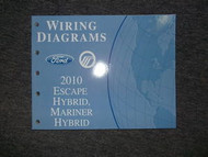 2010 MERCURY MARINER HYBRID Electrical Wiring Diagram EWD Service Shop Manual