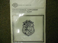 1995 Harley Davidson FLHTP Police Models Service Repair Manual Supplement NEW