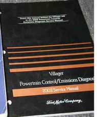 2002 Mercury Villager Powertrain Control Emissions Diagnosis Service Manual PCED