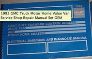 1992 GMC Truck Motor Home Value Van Service Shop Repair Manual ELECTRCIAL WIRING