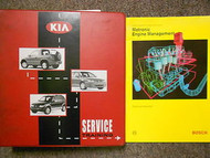 2000 KIA Electrical OBD II Systems Diagnosis Manual Factory Binder