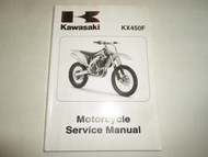 2009 Kawasaki KX450F Motorcycle Service Repair Workshop Manual NEW 2009 Book