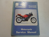 1986 Kawasaki Ninja250R GPZ250R Motorcycle Service Repair Manual FADED WORN OEM