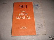 1971 FORD PINTO Service Shop Repair Manual FACTORY OEM 71 BOOK