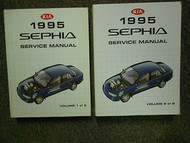 1995 KIA Sephia Service Repair Shop Manual Set 95 Factory OEM