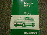 1993 Mazda MPV Van Electrical Service Repair Shop Manual FACTORY OEM BOOK 93