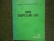 1992 ISUZU IMPULSE (JI) Electrical Troubleshooting Shop Manual OEM BOOK 92