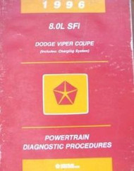 1996 DODGE VIPER COUPE POWERTRAIN Service Repair Shop Manual DIAGNOSTIC DEALER