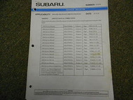 1995 1996 Subaru Service Bulletins Service Repair Shop Manual FACTORY OEM BOOK