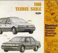 1986 MERCURY SABLE ELECTRICAL WIRING DIAGRAMS EWD Service Shop Repair Manual 05